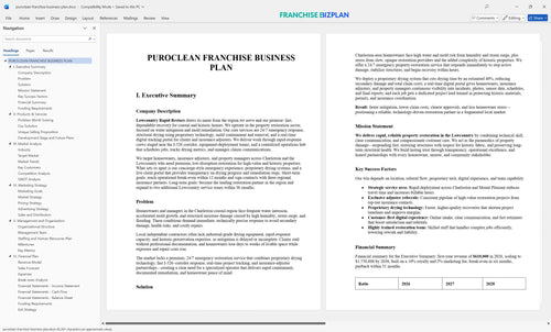 puroclean franchise business plan 1