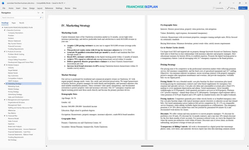 puroclean franchise business plan 4