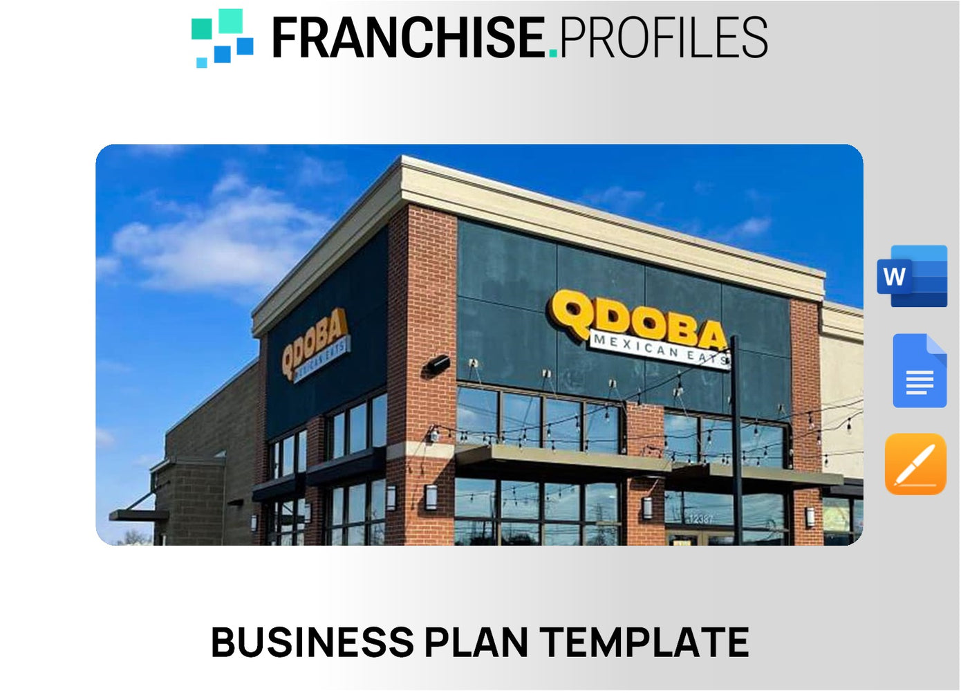 Qdoba Mexican Eats Franchise Business Plan Template