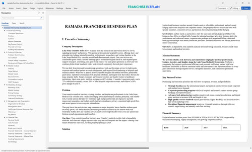 ramada franchise business plan 1