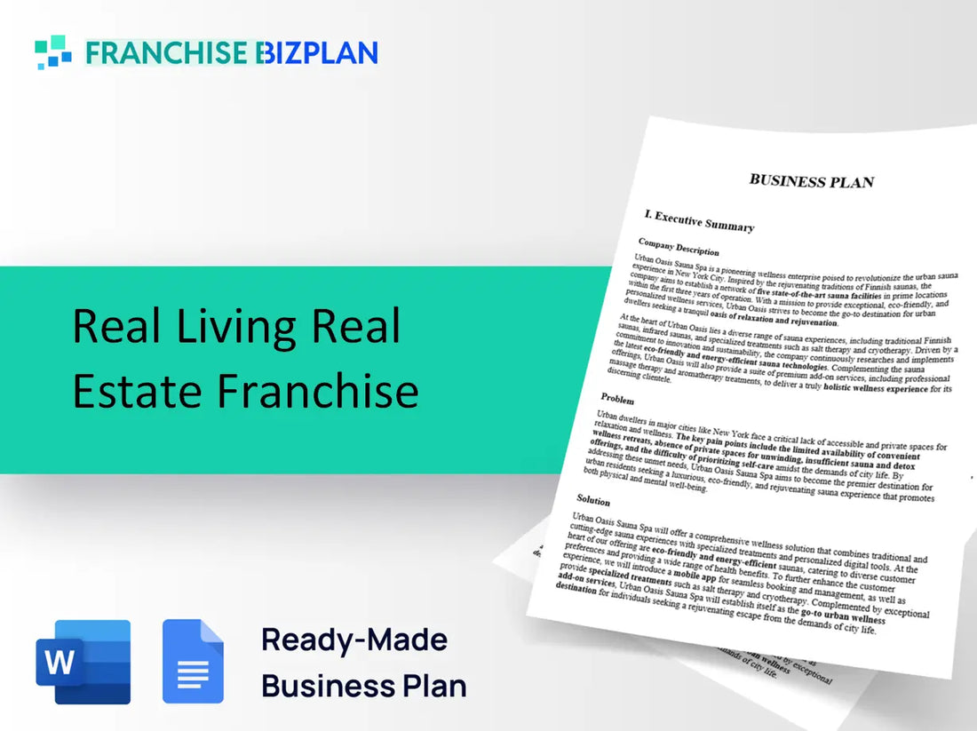 Real Living Real Estate Franchise Business Plan 2026 Updated
