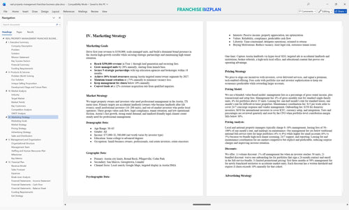 real property management franchise business plan 4