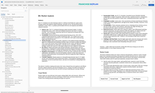 realty executives franchise business plan 3