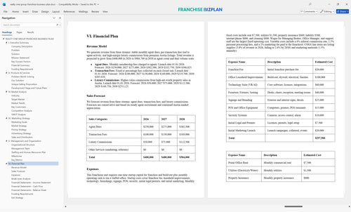 realty one group franchise business plan 6