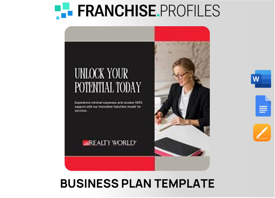 Realty World Franchise Business Plan Template