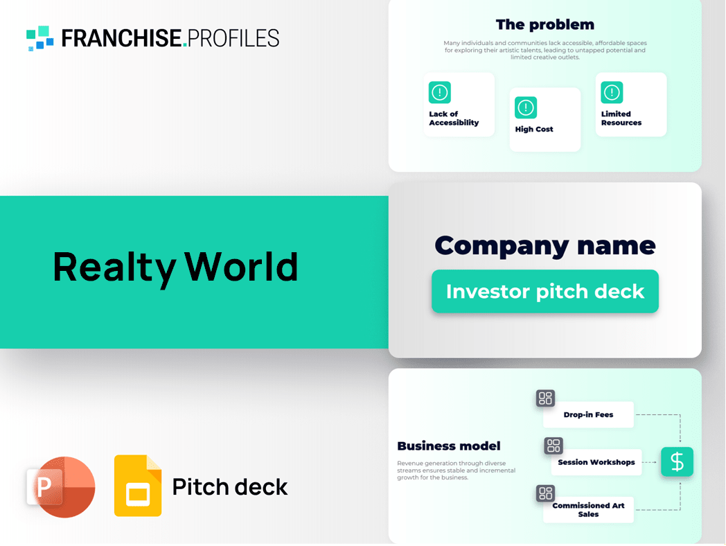 Realty World Franchise Pitch Deck Template