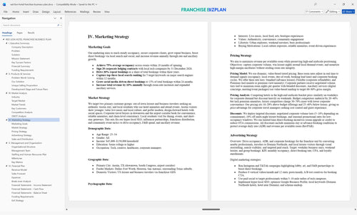 red lion hotel franchise business plan 4