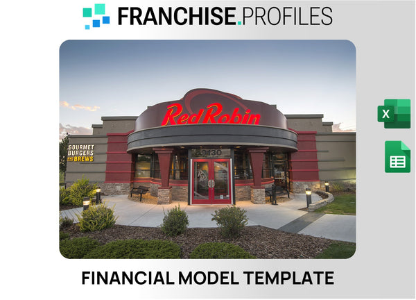 Red Robin Gourmet Burgers and Brews Franchise Financial Model Template