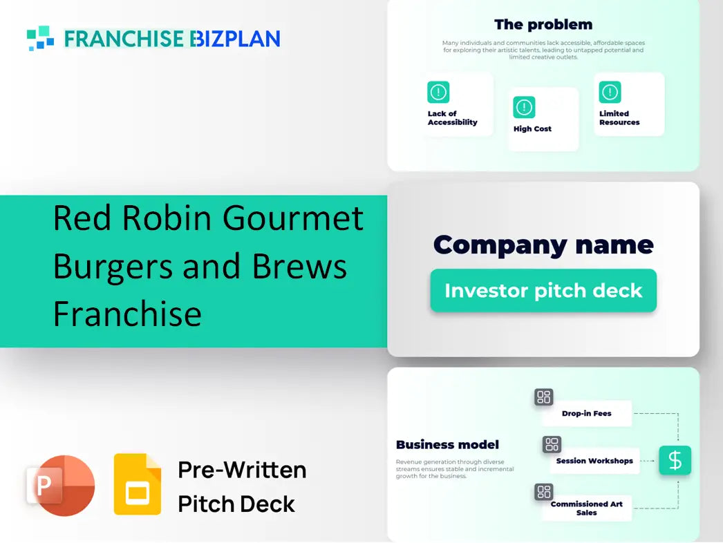 Red Robin Gourmet Burgers and Brews Franchise Investment Pitch Deck 2026