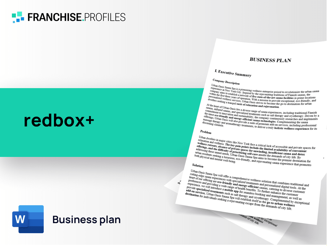 redbox+ Franchise Business Plan Template