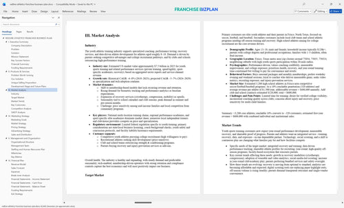 redline athletics franchise business plan 3