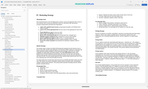 rent a center franchise business plan 4