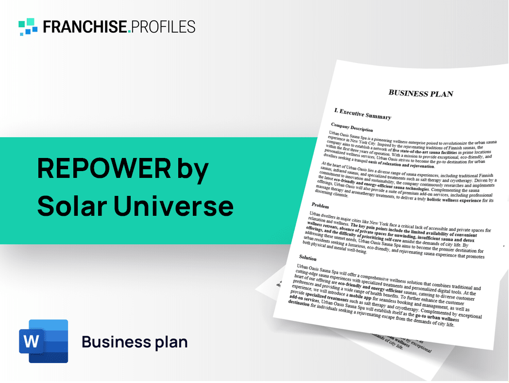 REPOWER by Solar Universe Franchise Business Plan Template