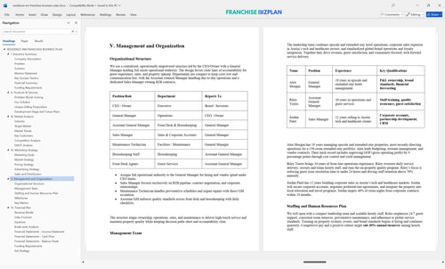 residence inn franchise business plan 5
