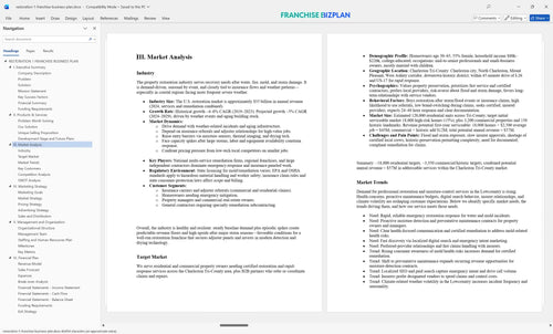 restoration 1 franchise business plan 3