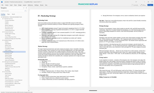 restoration 1 franchise business plan 4