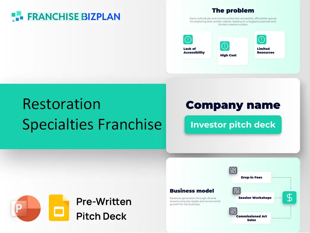 Restoration Specialties Franchise Franchise Investment Pitch Deck 2026