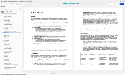 retrofitness franchise business plan 3