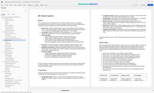 rhea lanas franchise business plan 3