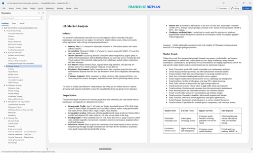 rnr tire express franchise business plan 3