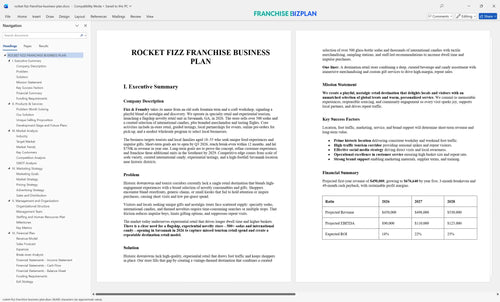 rocket fizz franchise business plan 1