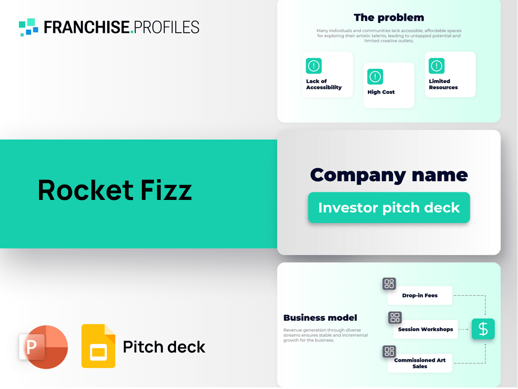 Rocket Fizz Franchise Pitch Deck Template