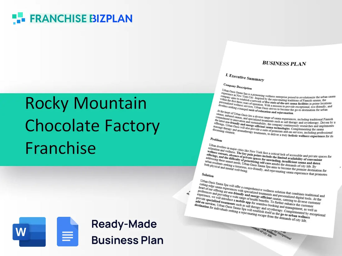 Rocky Mountain Chocolate Factory Franchise Business Plan 2026 Updated
