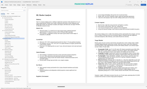 rodeway inn franchise business plan 3