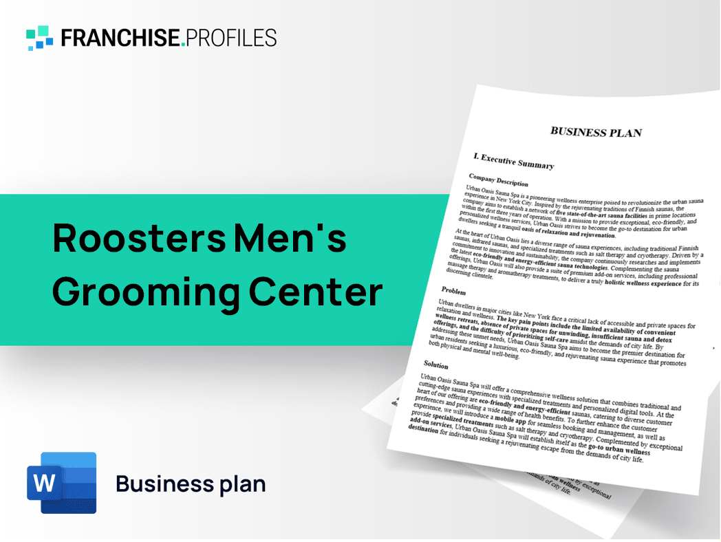 Roosters Men's Grooming Center Franchise Business Plan Template