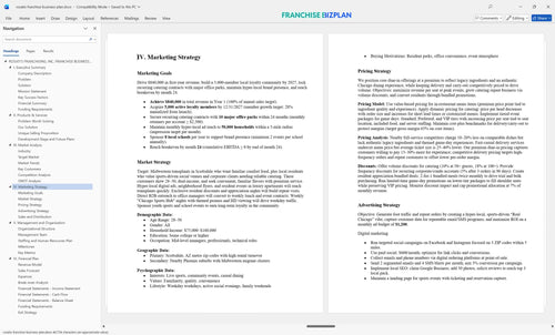 rosatis franchise business plan 4