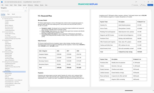 roto rooter franchise business plan 6