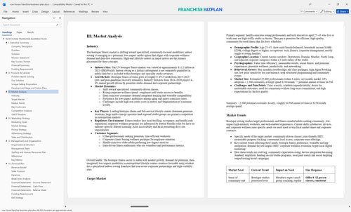 row house franchise business plan 3