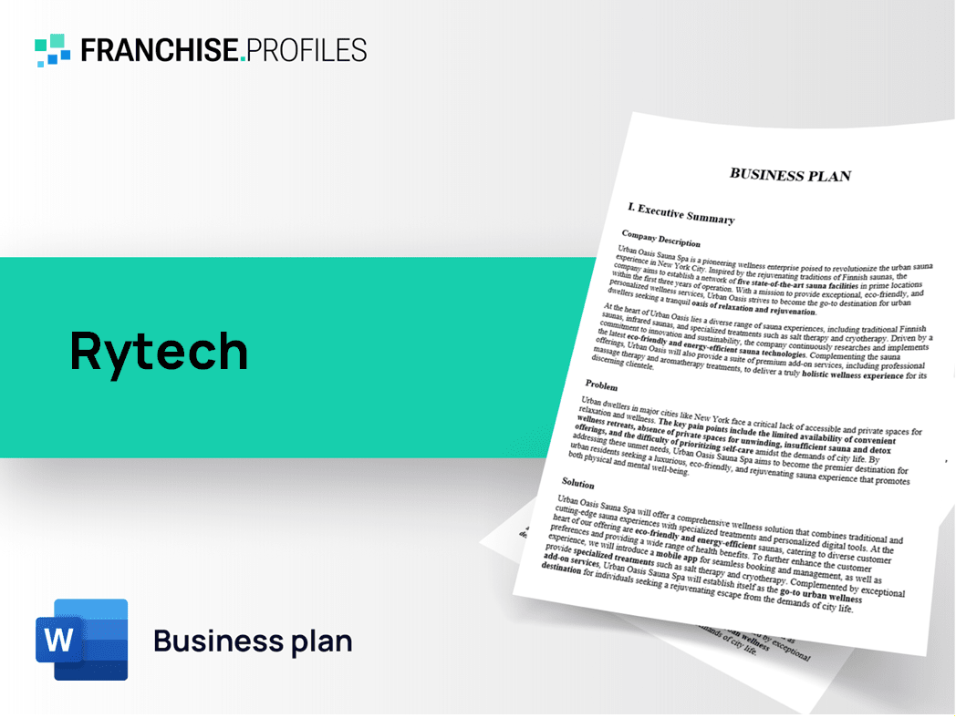 Rytech Franchise Business Plan Template