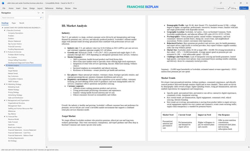 safari stans pet center franchise business plan 3