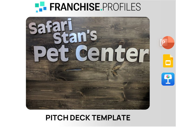 Safari Stan's Pet Center Franchise Pitch Deck Template