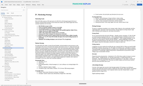 sandler training franchise business plan 4