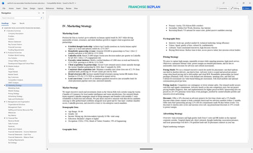 sanford rose associates franchise business plan 4