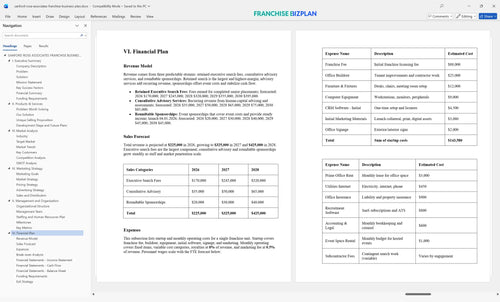 sanford rose associates franchise business plan 6