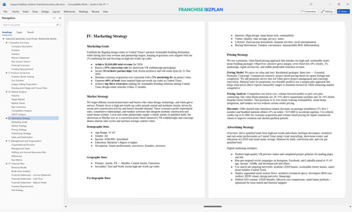 sarayan building solutions franchise business plan 4