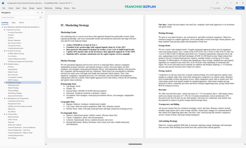 sca appraisal services franchise business plan 4