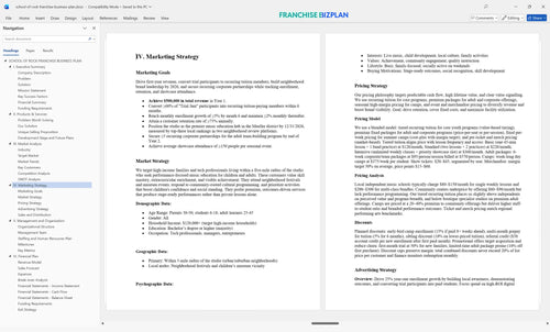 school of rock franchise business plan 4