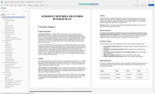 schooley mitchell franchise business plan 1