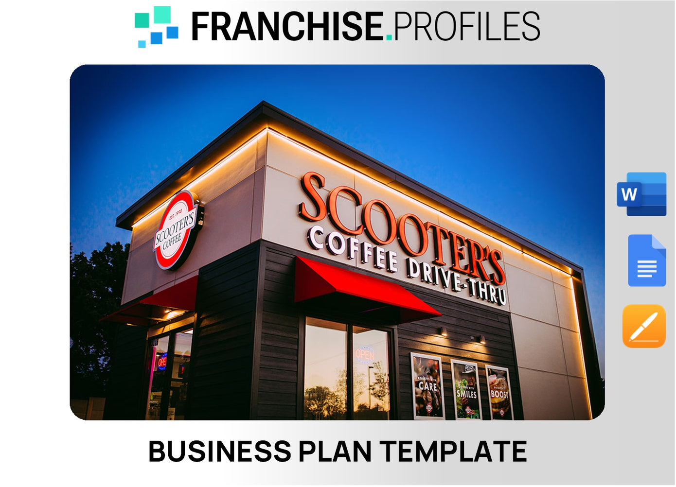 Scooter's Coffee Franchise Business Plan Template