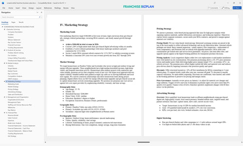 screenmobile franchise business plan 4