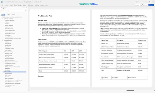 screenmobile franchise business plan 6