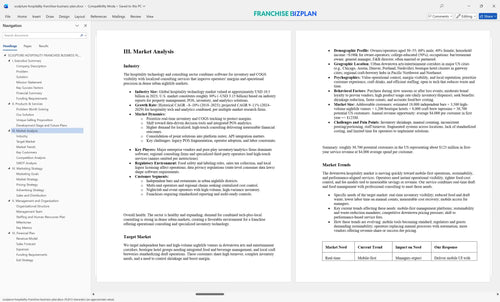 sculpture hospitality franchise business plan 3