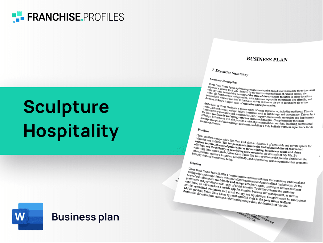 Sculpture Hospitality Franchise Business Plan Template