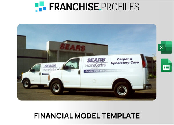 Sears Carpet and Upholstery Care Franchise Financial Model Template