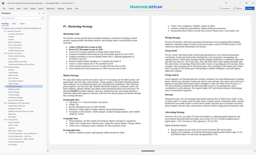 senior care authority franchise business plan 4