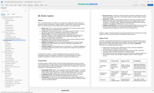 senior helpers franchise business plan 3